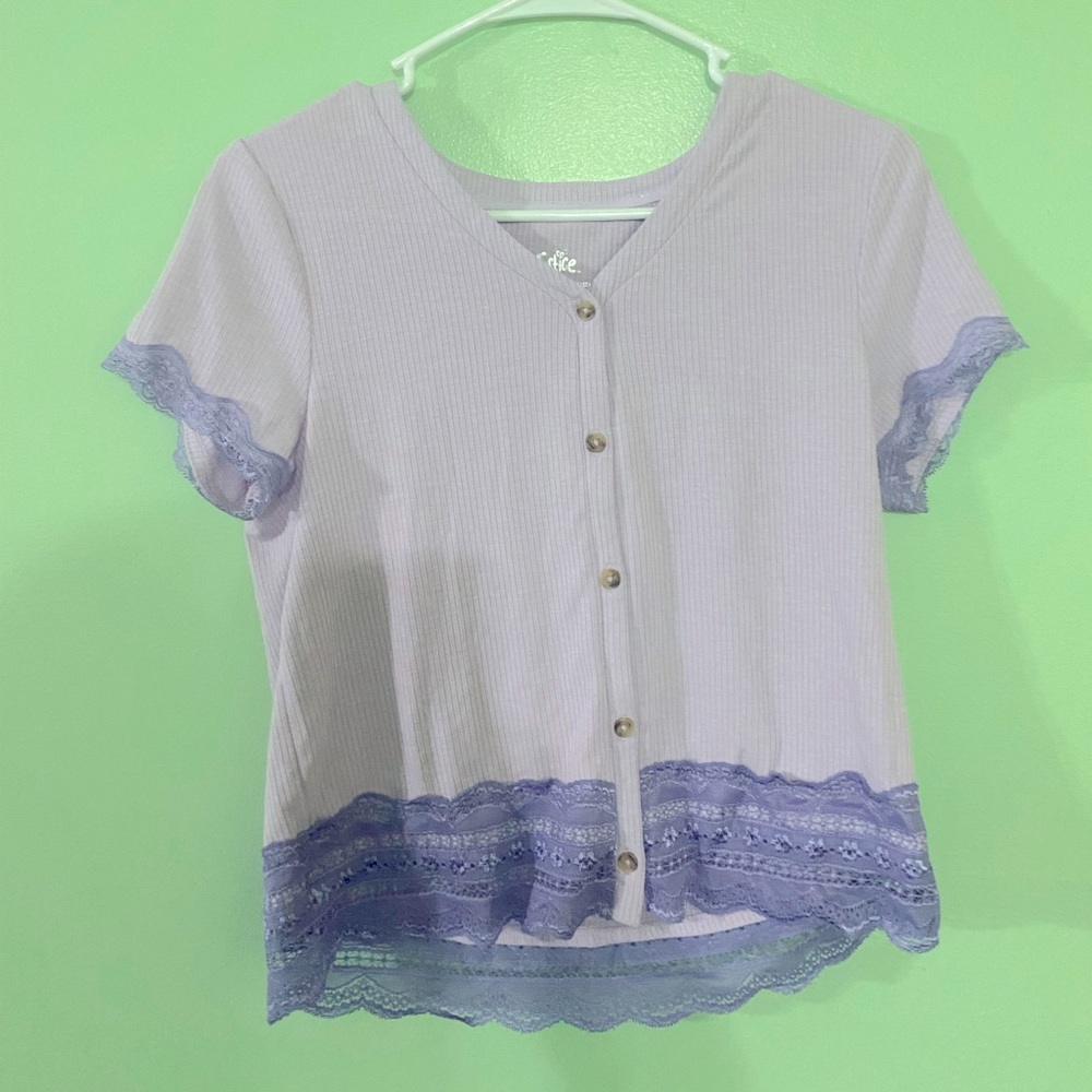 Justice Size 16/18 Cropped Shirt